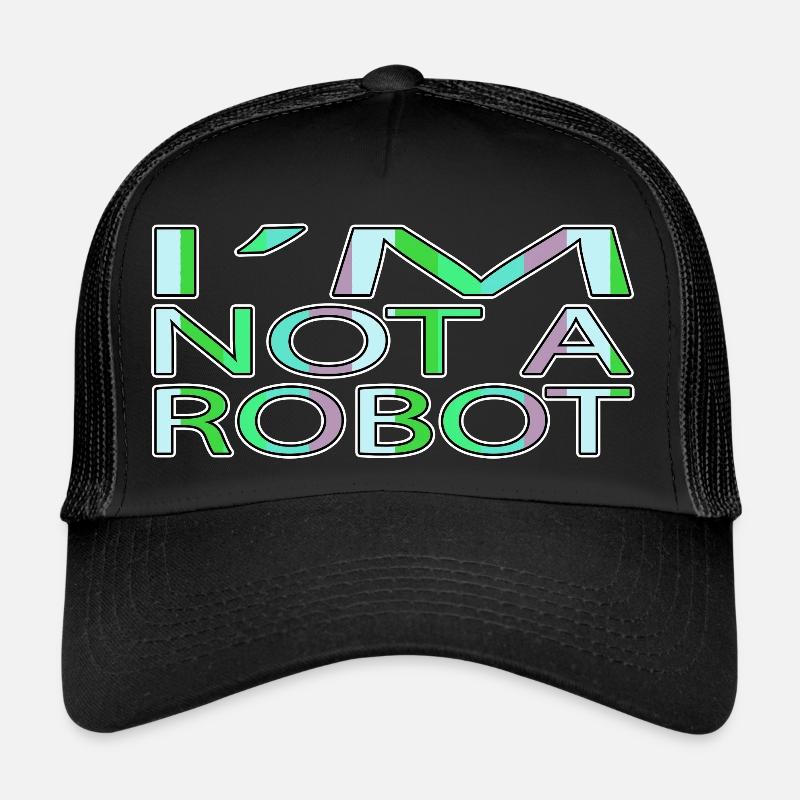 engineer family robotics engineer automation gift - Trucker Cap - Schwarz/Schwarz