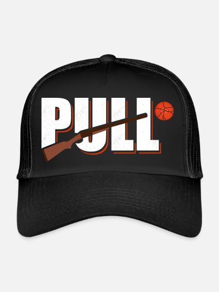 Pull Skeet Shooting Trapshooting - Trucker Cap - Schwarz/Schwarz