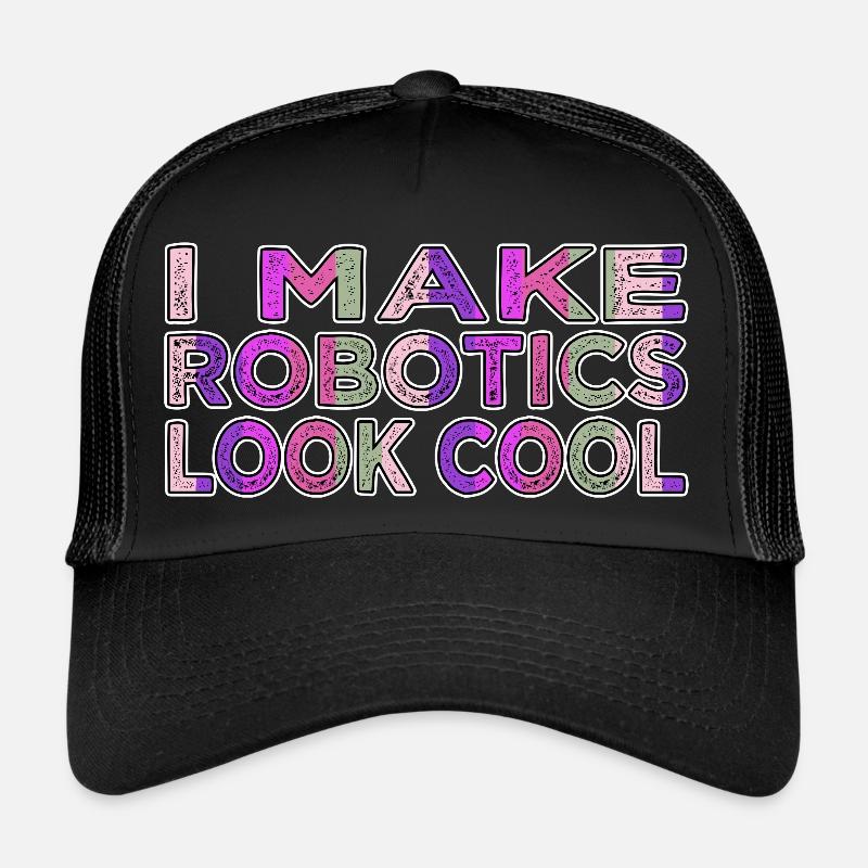 funny gift artificial automation job bday Trucker Cap
