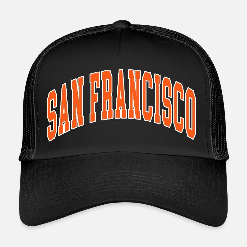 San Francisco - Trucker Cap - Schwarz/Schwarz