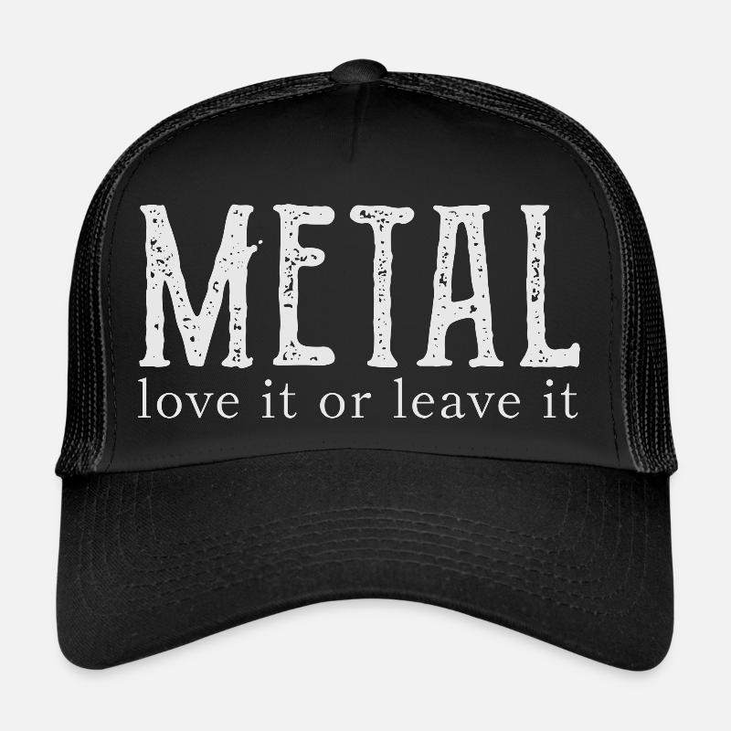 metal - Trucker Cap - Schwarz/Schwarz