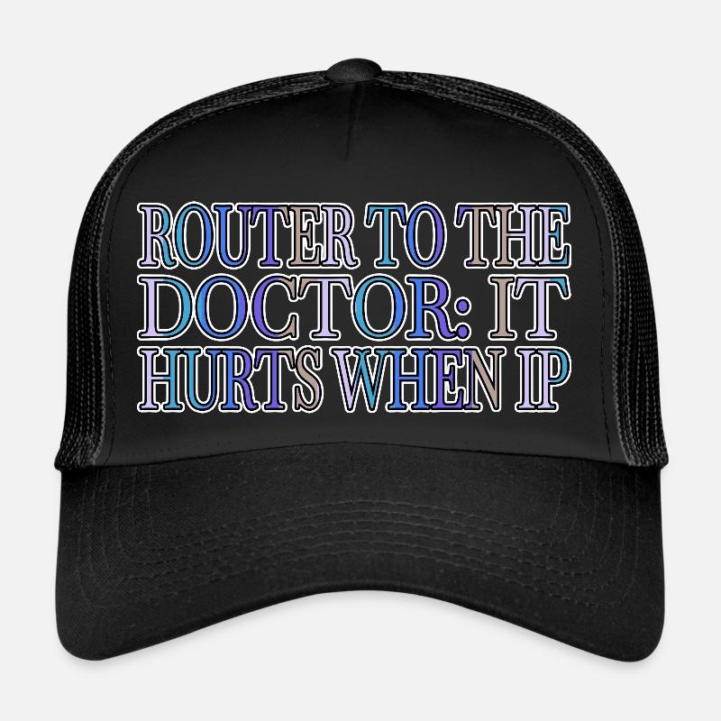 hacking white hat hacking information security - Trucker Cap - Schwarz/Schwarz