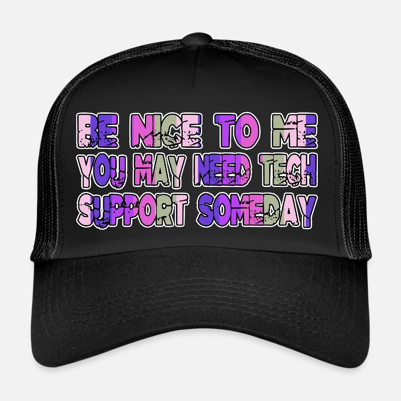 Humour Architecture Logicielle Algorithme Citation - Casquette trucker  - noir/noir