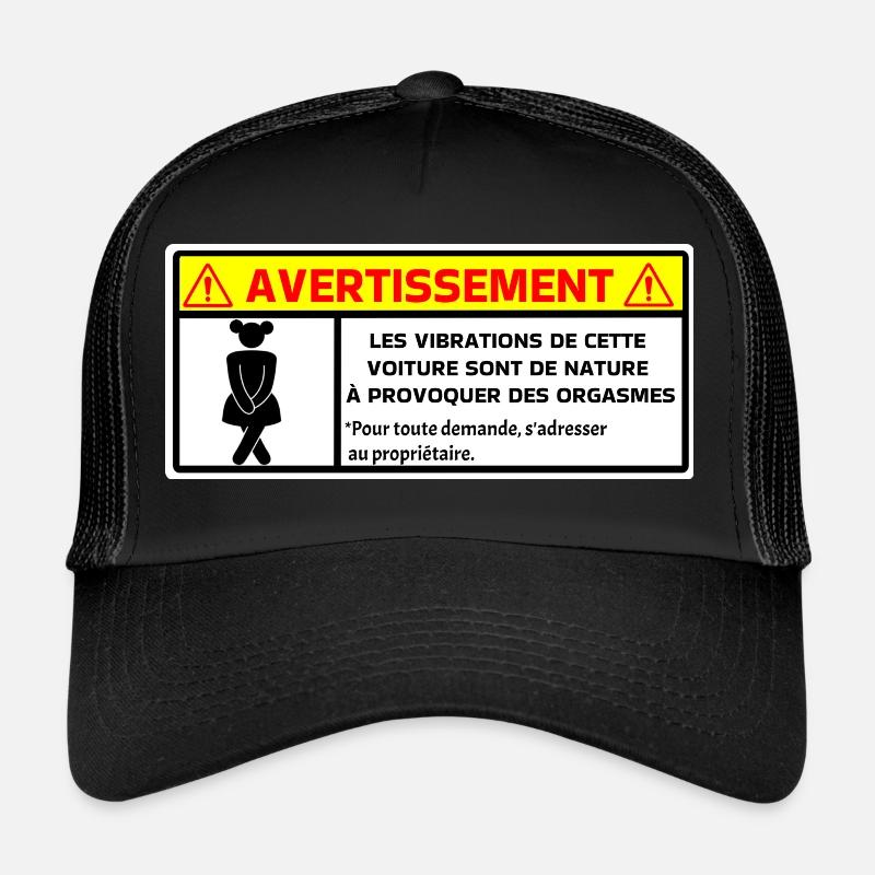 Avertissement Casquette trucker 