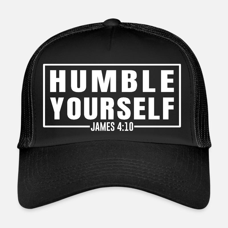 Humble Yourself - Trucker Cap - Schwarz/Schwarz