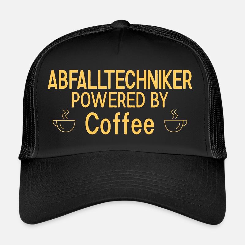Technicien des déchets alimenté par le café Casquette trucker 