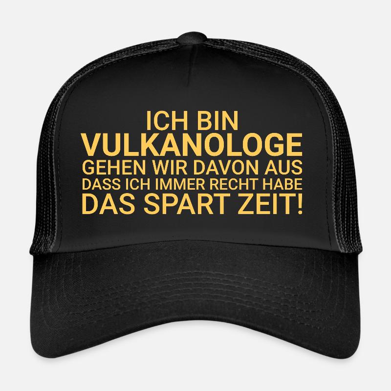 Volcanologue Gagner du temps Volcanologie Casquette trucker 