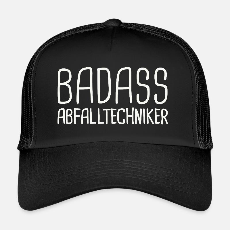 Technicien des déchets Badass Casquette trucker 