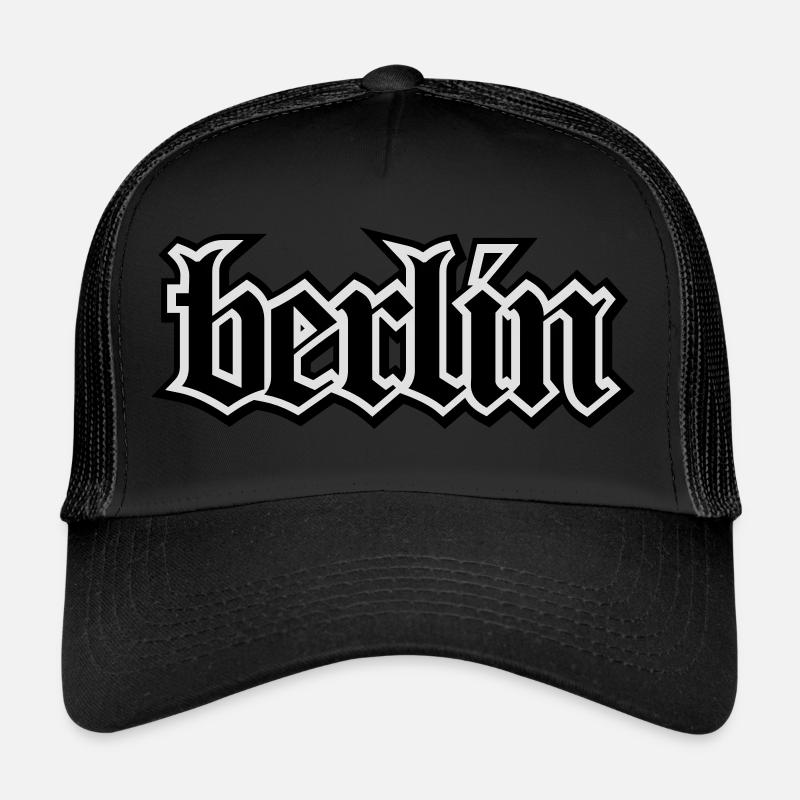 Berlin lettrage Oldschool pour cadeau de Berlin Casquette trucker 