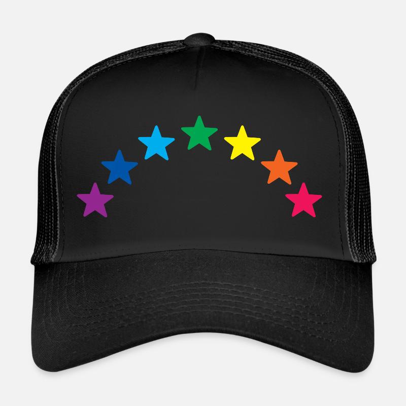 Rainbow Stars Trucker Cap