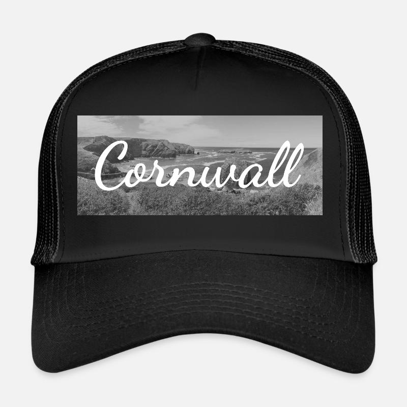 Retro Lettering at a Cornwall Beach England Trucker Cap