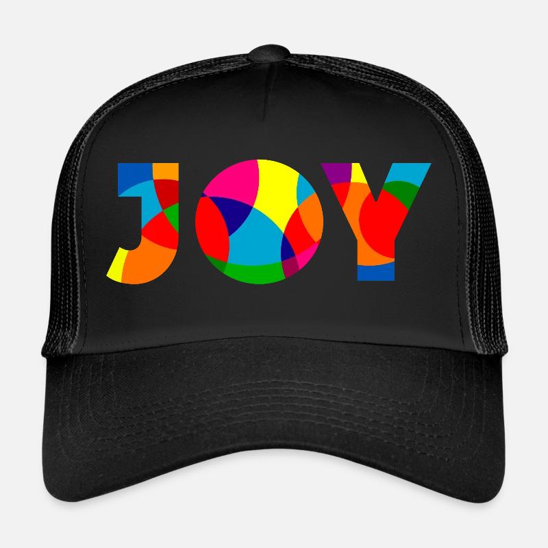 Joy - Freude - Trucker Cap - Schwarz/Schwarz