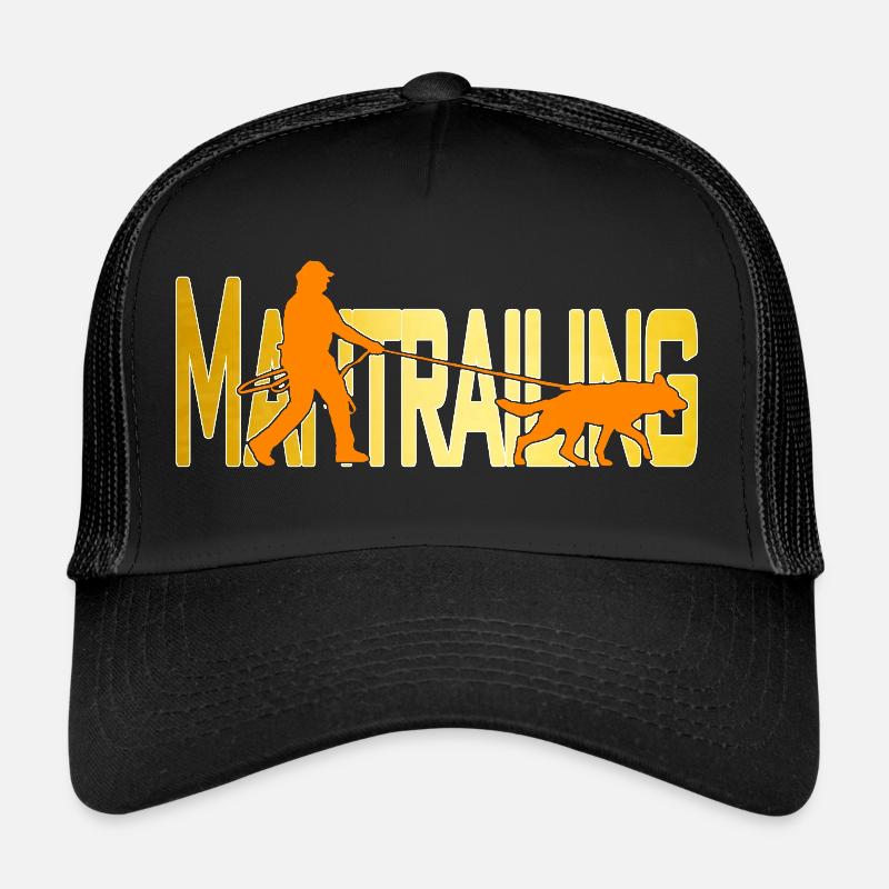 Mantrailing Orange/gold Trucker Cap