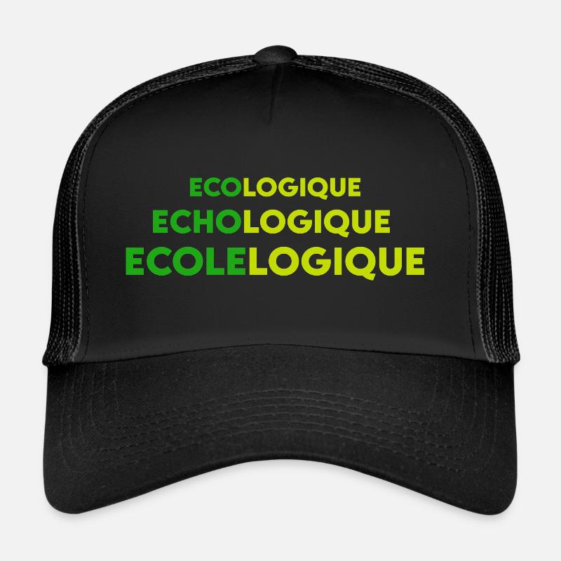 Écologique Echo logique Ecole logique Casquette trucker 