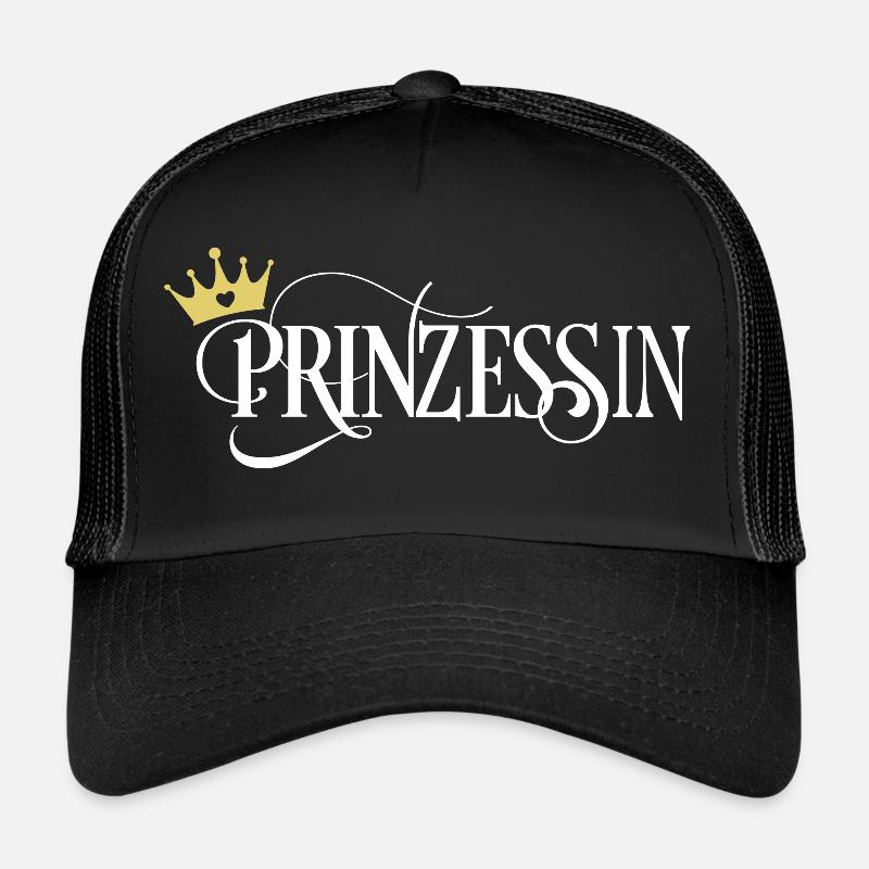Prinzessin - Trucker Cap - Schwarz/Schwarz
