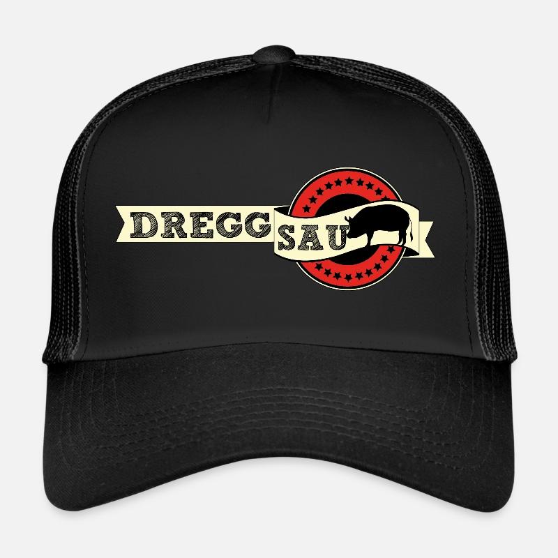 Dreggsau typisch schwäbisch schwäbisch schempfa - Trucker Cap - Schwarz/Schwarz