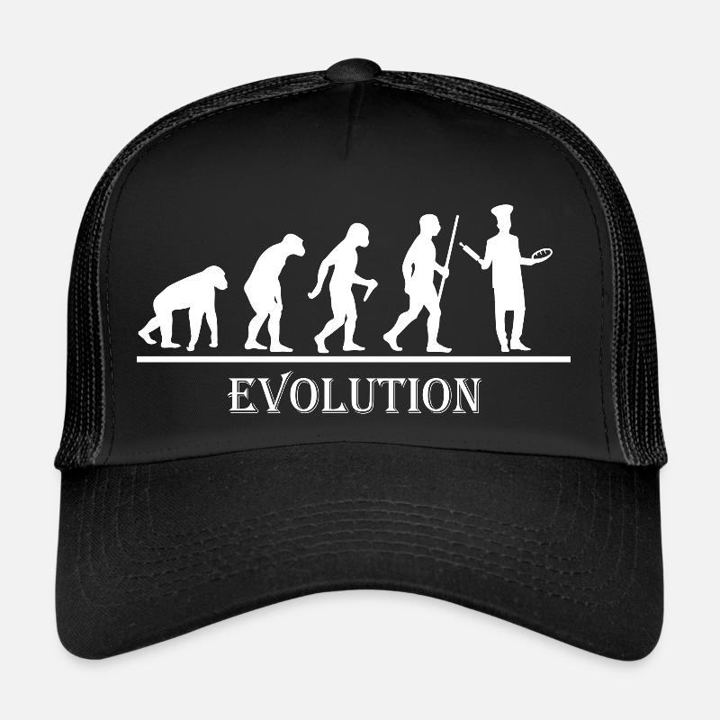 Chef pâtissier Évolution - Casquette trucker  - noir/noir