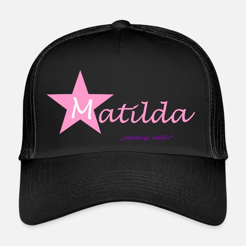 Matilda - Trucker Cap - Schwarz/Schwarz