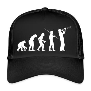 Trombone musique de pipe Evolution - Casquette trucker  - noir/noir - Devant