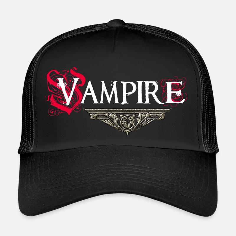 Vampire - Casquette trucker  - noir/noir
