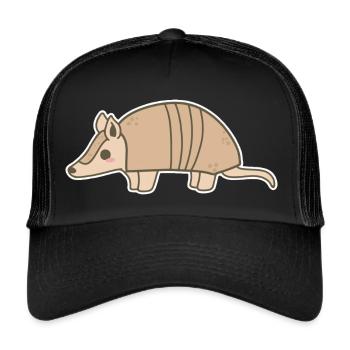 Gürteltier - Trucker Cap - Schwarz/Schwarz - Vorne