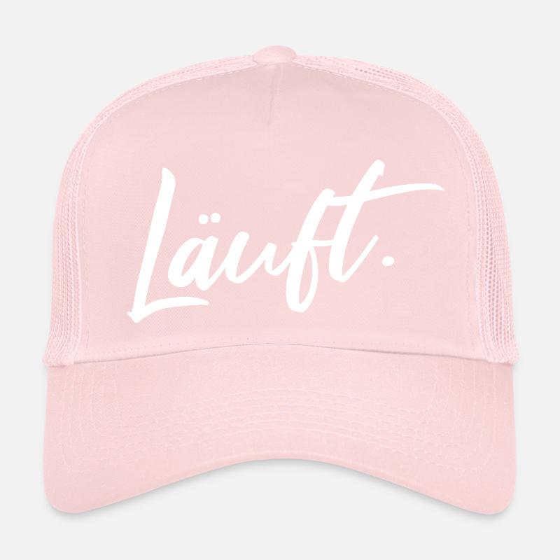 Läuft Statement Läufer Jogging Lustiger Spruch Trucker Cap