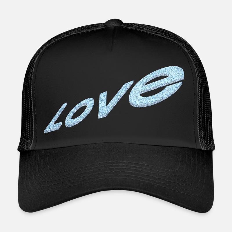 Amour - Casquette trucker  - noir/noir