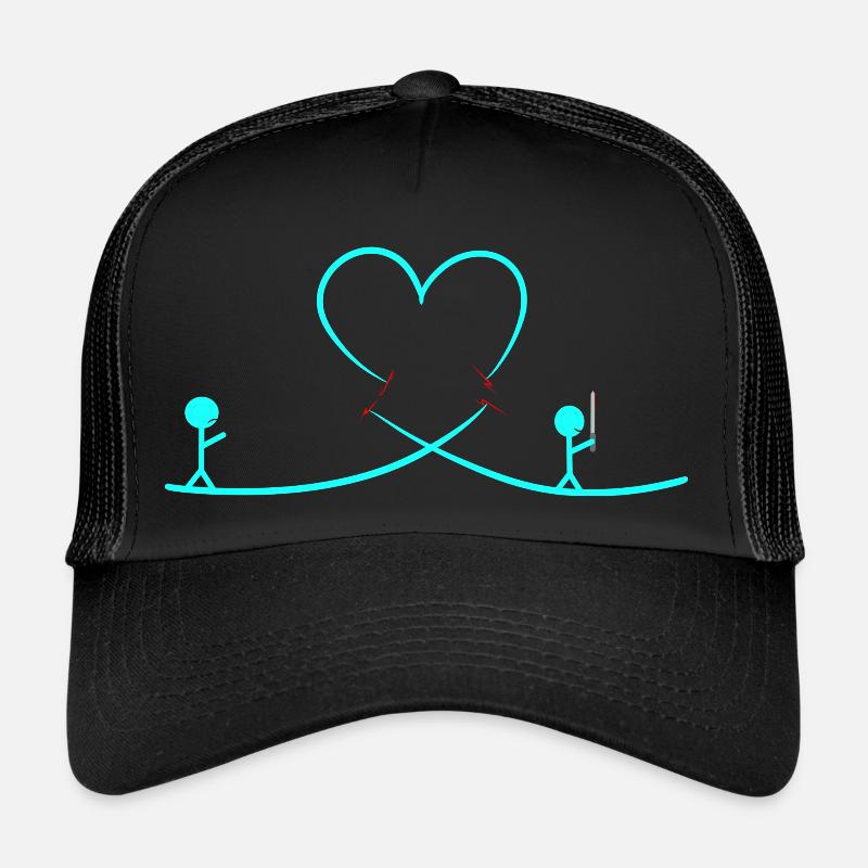Trennung - Trucker Cap - Schwarz/Schwarz