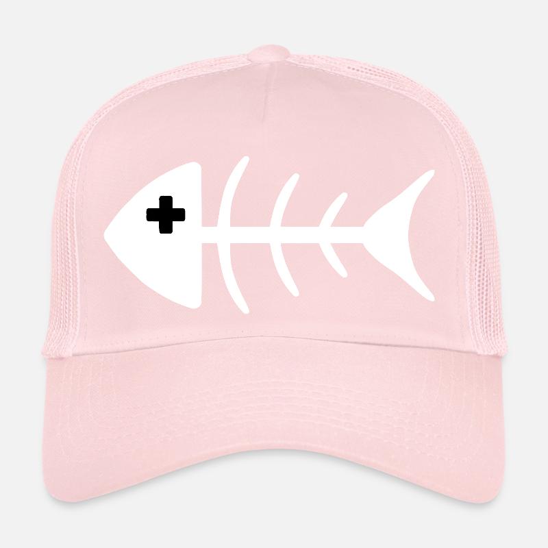 DEAD HOUTA WHITE Trucker Cap