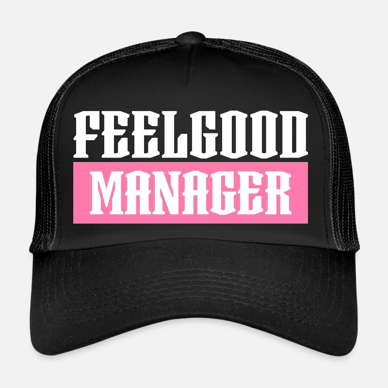 Feelgood manager rosa tshirt schwarz Trucker Cap