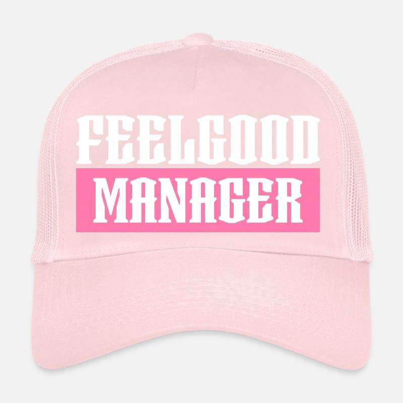 Feelgood manager tshirt rose noir Casquette trucker 