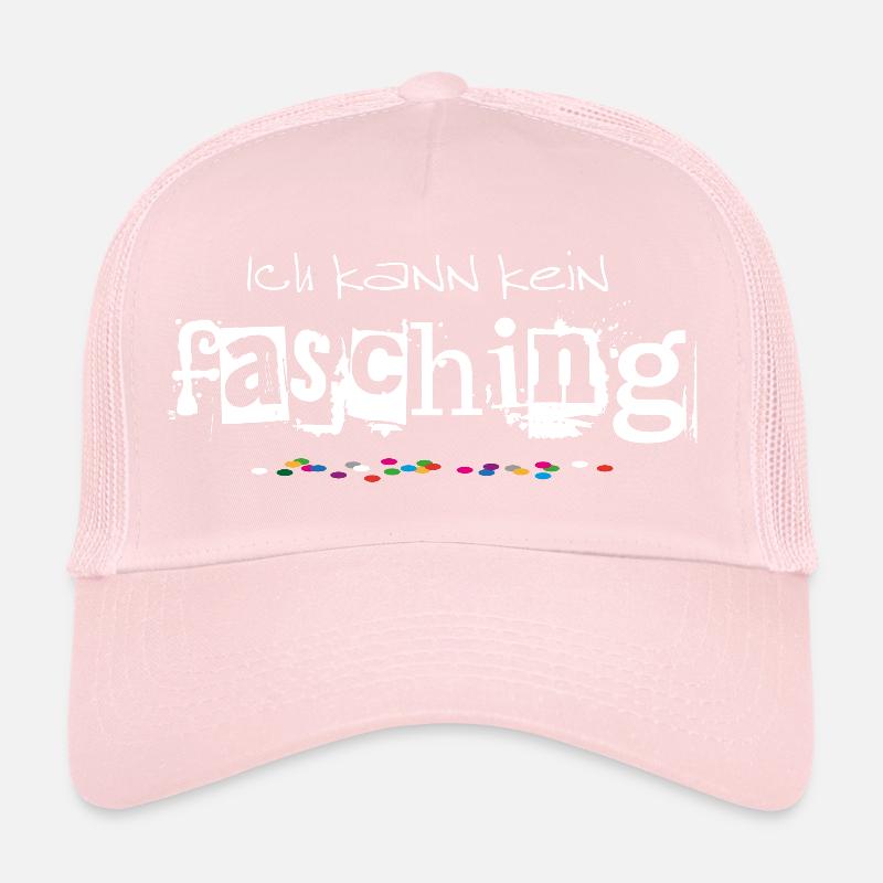 Ich kann kein Fasching oder Karneval Kostüm Outfit Trucker Cap