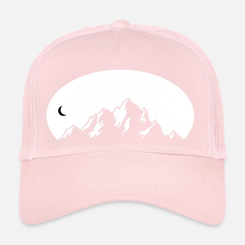 Conception de montagne Wanderer Casquette trucker 