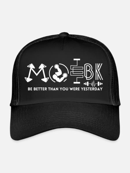 better thanyouwereyesterday - Trucker Cap - Schwarz/Schwarz