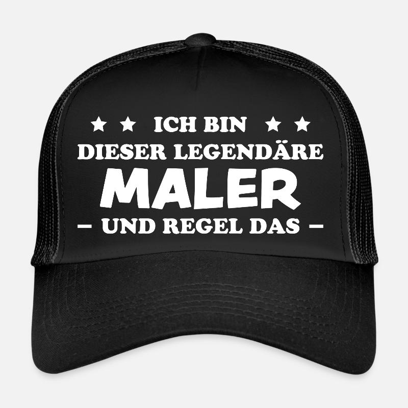 Maler Witz Spruch Meister Lackierer Maler Geschenk Trucker Cap