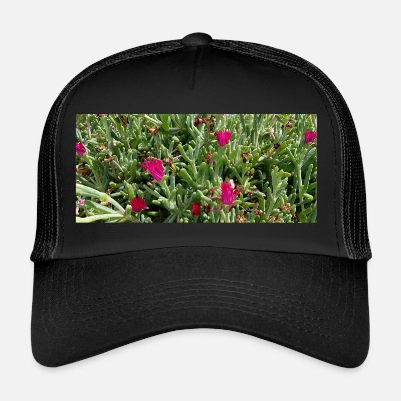Kanarische Gorgeus Flora - Trucker Cap - Schwarz/Schwarz