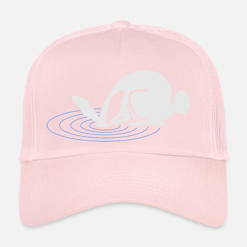 A white rabbit Trucker Cap