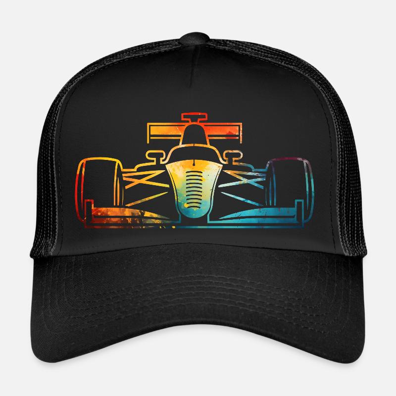 Rennwagen - Trucker Cap - Schwarz/Schwarz
