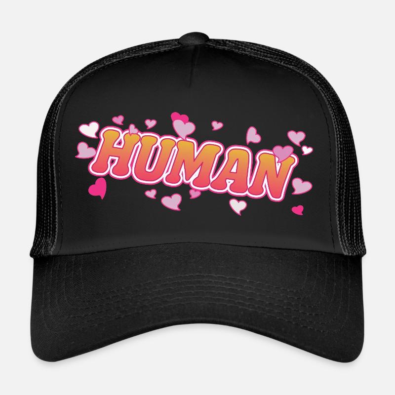 Human Menschen Herzen Desgin Trucker Cap