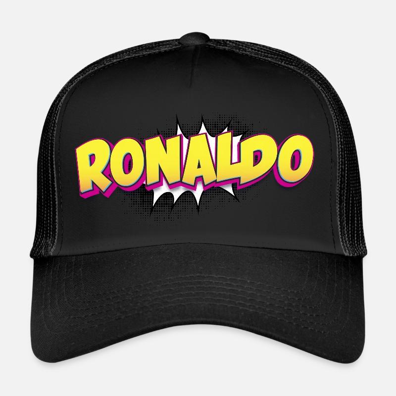 Ronald Benutzerdefinierter Name Comic-Buch-Stil Pop-Art, Trucker Cap