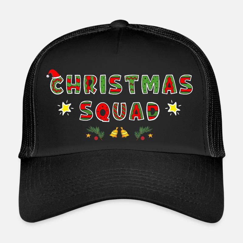 Weihnachtskader 2023 - Trucker Cap - Schwarz/Schwarz