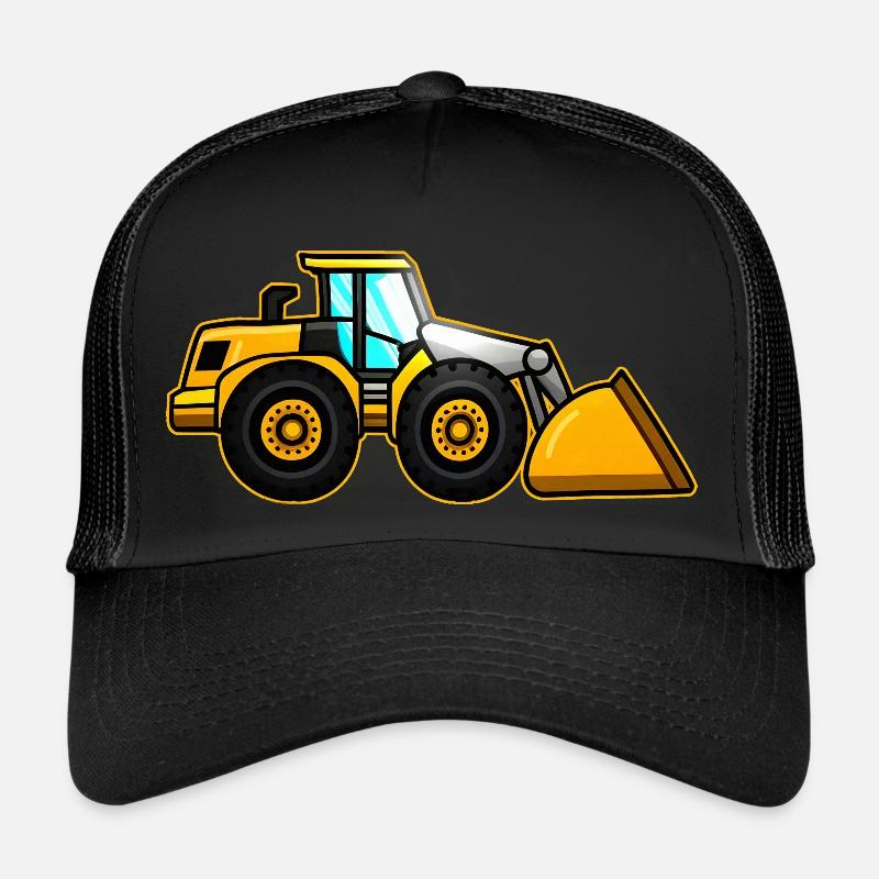 Yellow Wheel Loader Trucker Cap