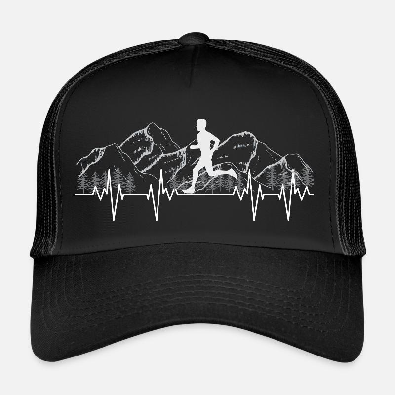 Lebensenergie Laufen Mann - Trucker Cap - Schwarz/Schwarz