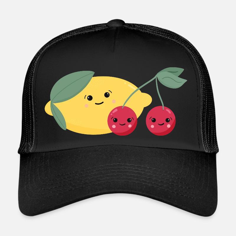 Citron et cerises Casquette trucker 