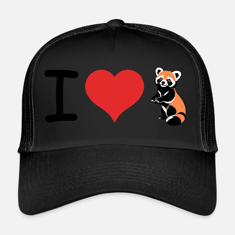 I love Red Panda - Pet Design Trucker Cap