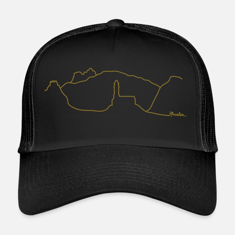 Skyline Pfronten - Trucker Cap - Schwarz/Schwarz