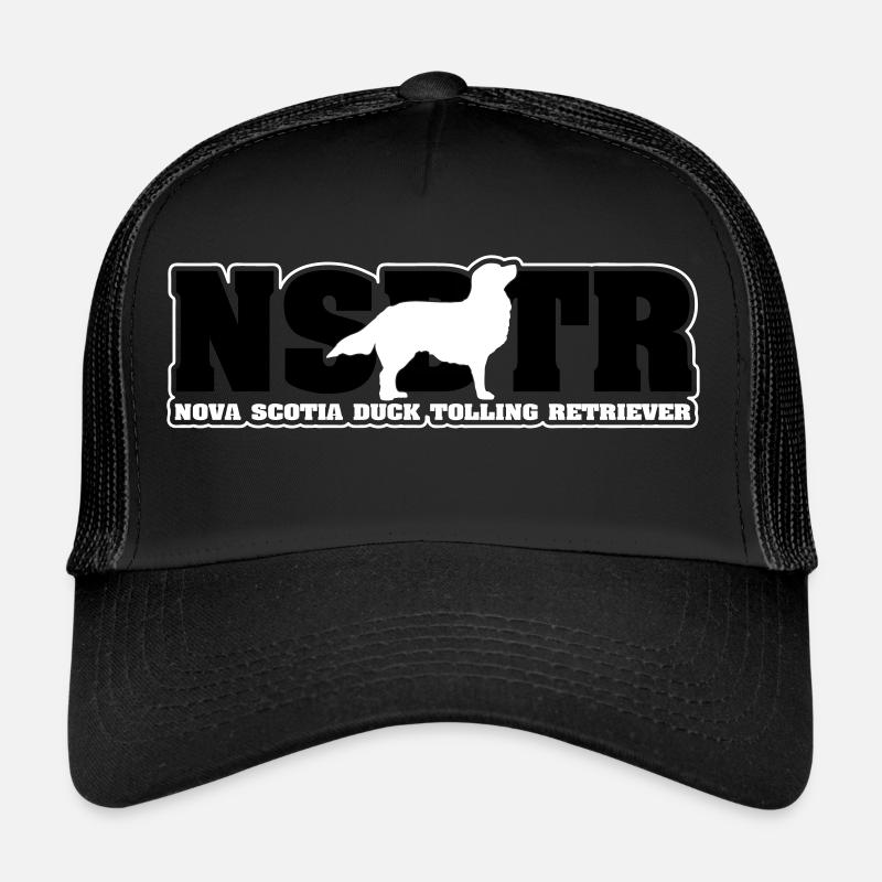 NOVA SCOTIA DUCK TOLLING RETRIEVER NSDTR - Trucker Cap - Schwarz/Schwarz