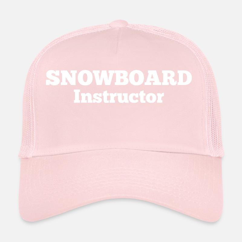 Instructeur Snowboard | Conception de snowboarder d'hiver Casquette trucker 