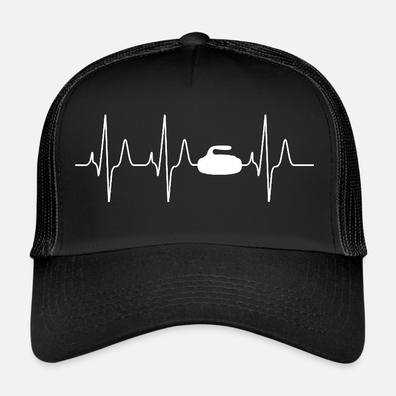 Curling Herzschlag Leidenschaft Trucker Cap