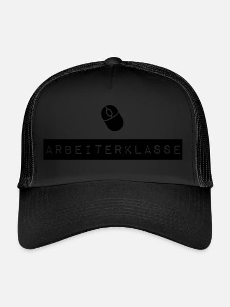 Working class - Trucker Cap - black/black - Front